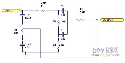 音调前置前级控制电路原理