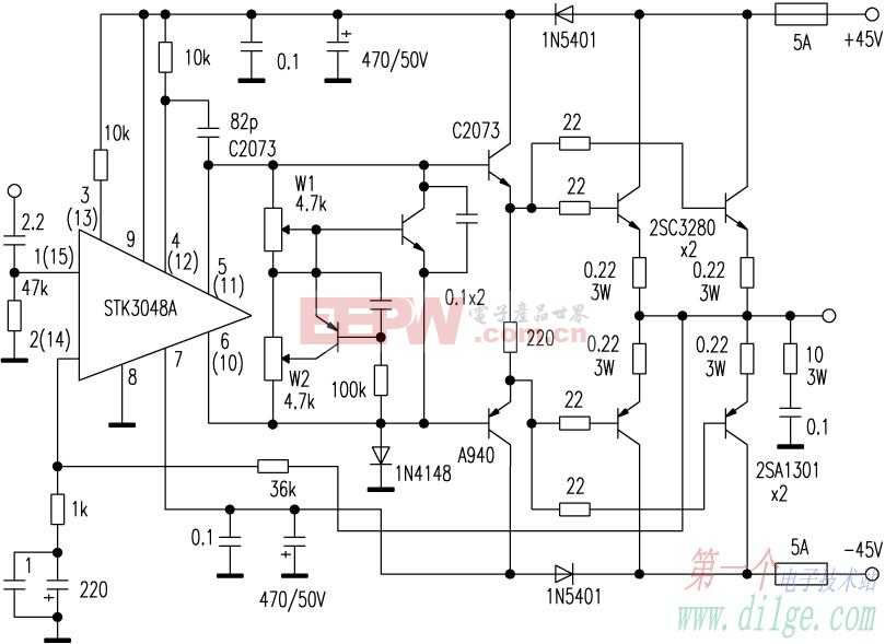 STK3048,2sc3280,2sa1301制作的动态范围大甲类功放