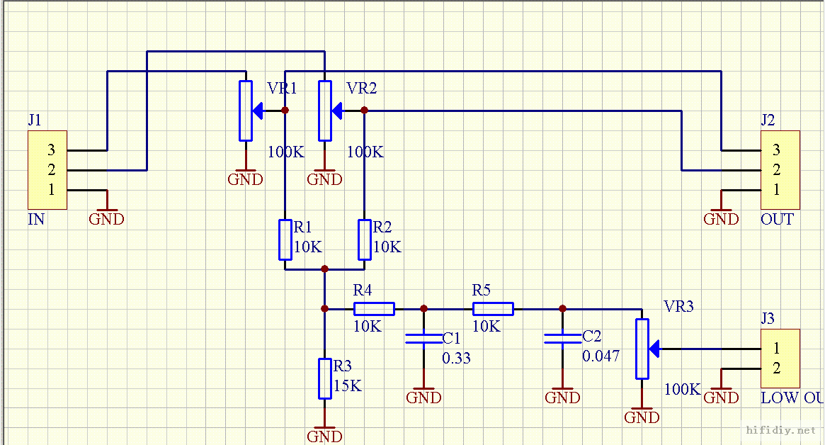 带低音输出的无源前级
