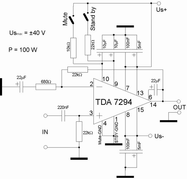tda7294 搭棚迷你小功放制作