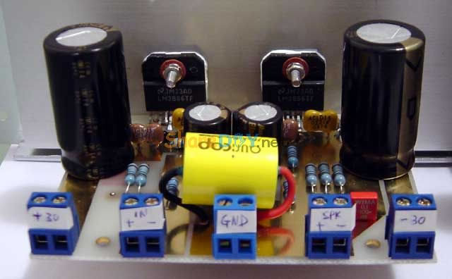 国外DIY的2片LM3886并联功放制作