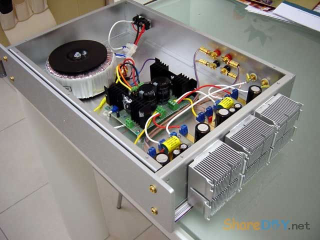 国外DIY的2片LM3886并联功放制作