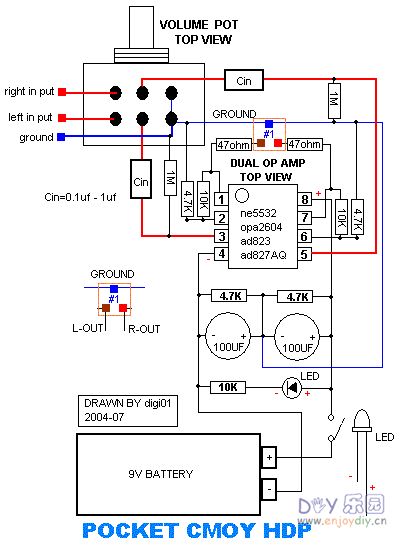 采用ne5532、AD827等运放的简易的耳放