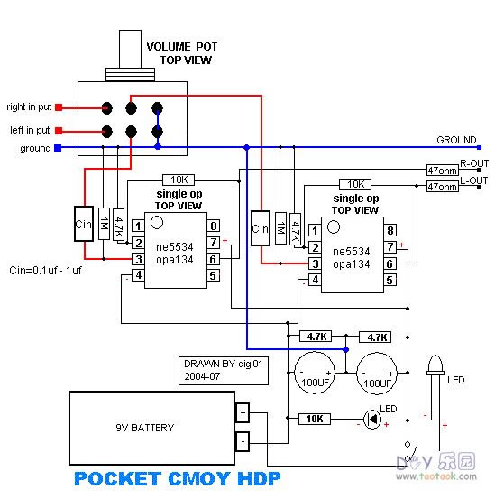 用ne5534等单运放制作耳机放大器耳放