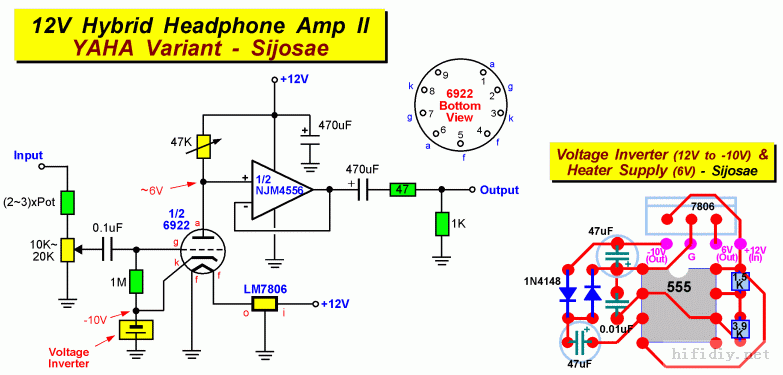 6922(6n11)电子管 4458放 YAHA 耳放