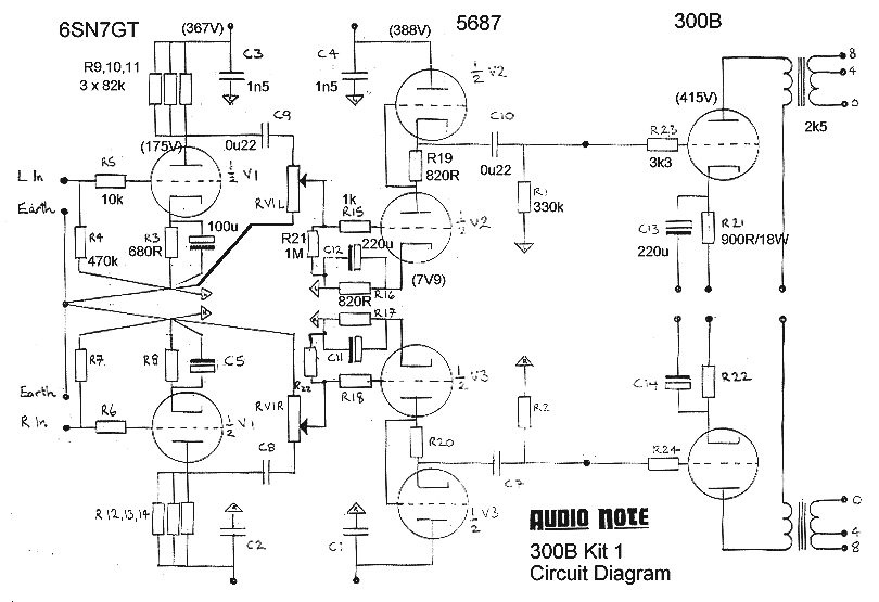 我的"audionote kit1one 300B电子管单端胆机"