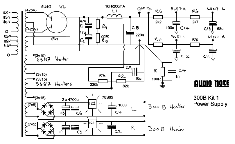 我的"audionote kit1one 300B电子管单端胆机"