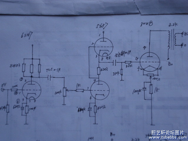 仿英国 Audio Note KIT1 300B电子管单端合并功放