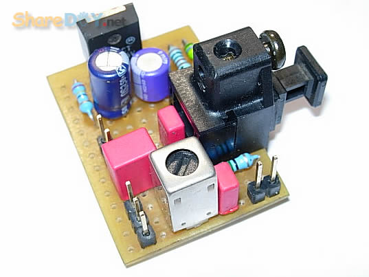 解码DAC光纤转同轴的简单制作法