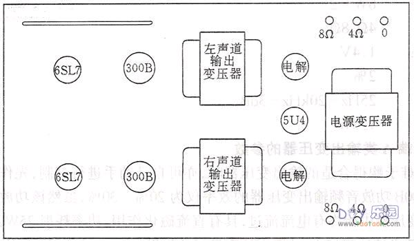双声道单端A类300B电子管胆机功放的制作