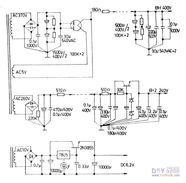 6n4+el34电子管并联单端胆机功放打摩记