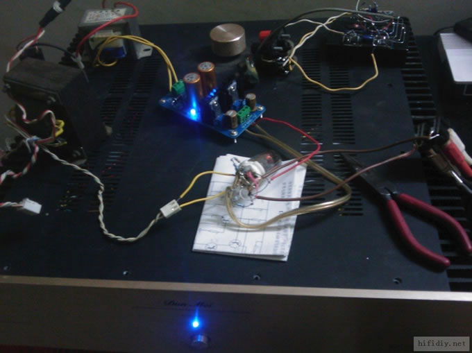 6N11电子管低压版缓冲(加在cd输出,功放前面),嘿嘿~~