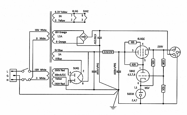 张八点的5842/417A单管电子管胆前级扩大机