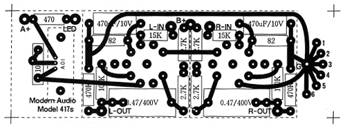 张八点的5842/417A单管电子管胆前级扩大机