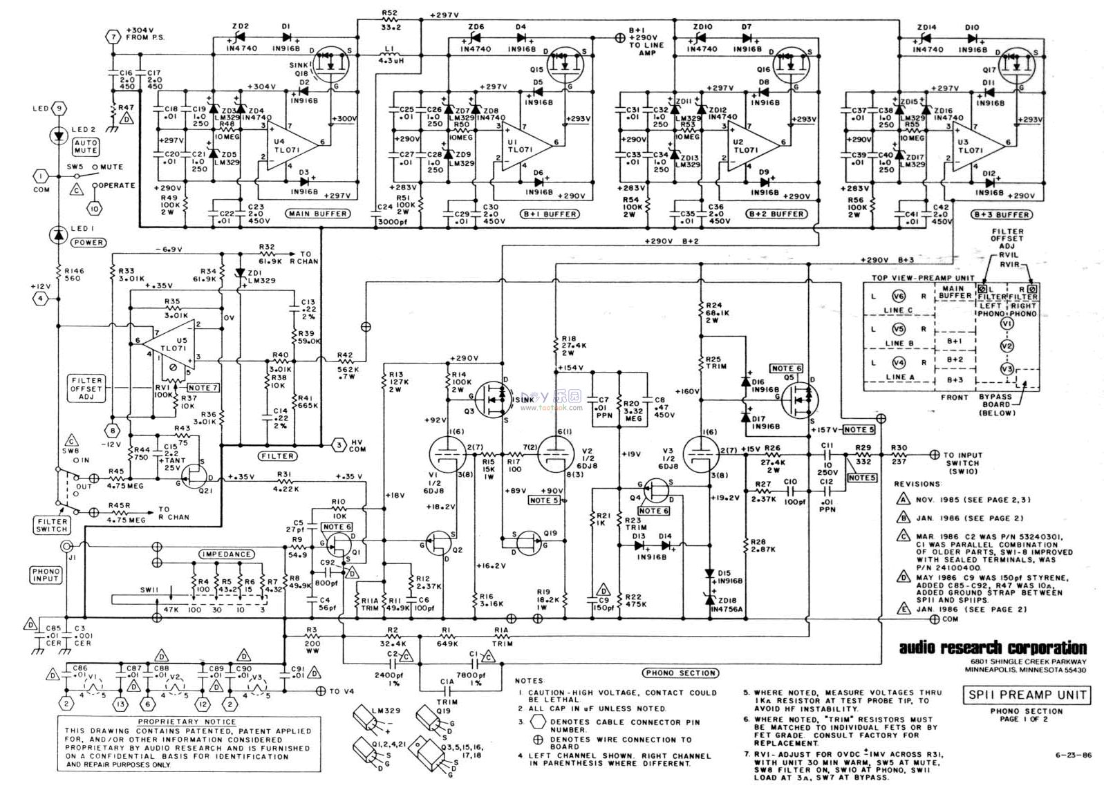 美国audio research(arc) SP11真空管前级