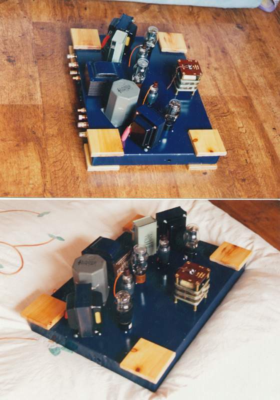 蓝色梦幻般的弧型小乐队6c6+2A3电子管单端胆机