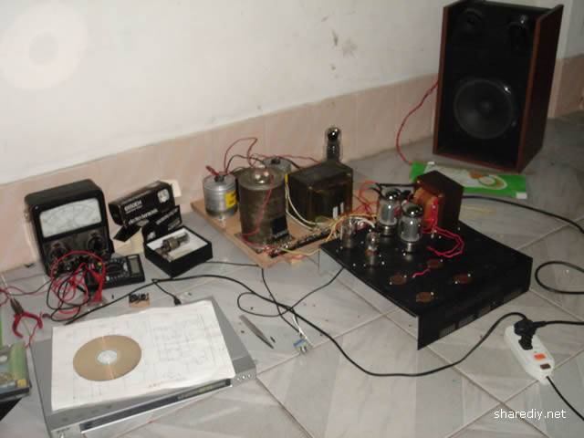 6h8c+6550电子管挽推胆机制作