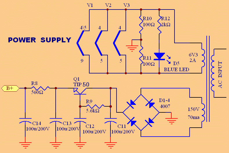 也做Morgan Jones小胆放12au7+6dj8(6n11)