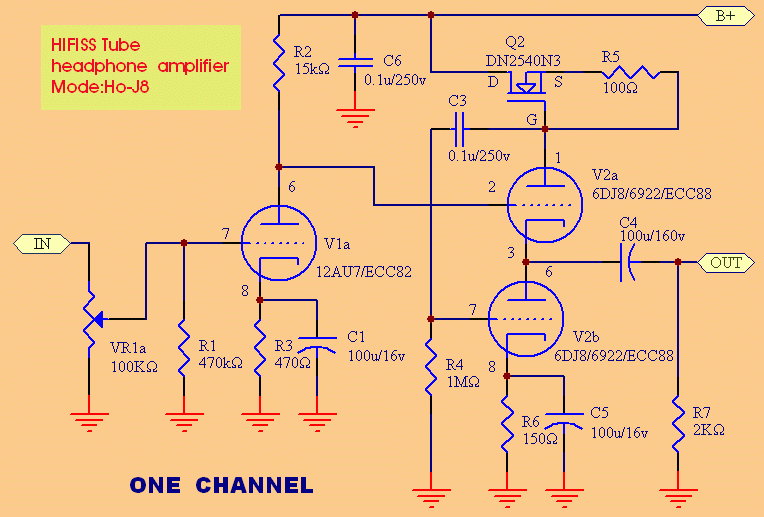 也做Morgan Jones小胆放12au7+6dj8(6n11)