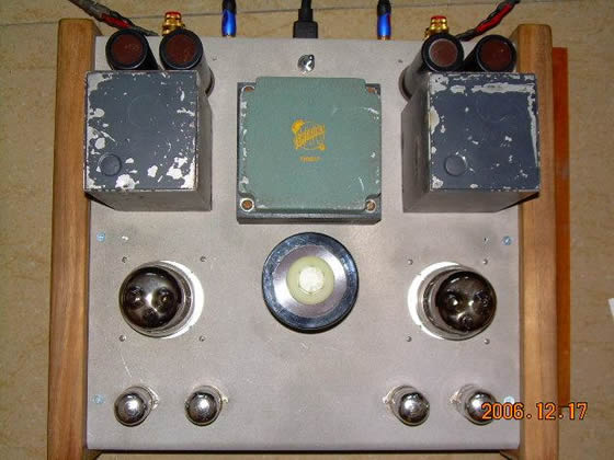 我第一次做的6C33 6sl7+6sn7+6c33 otl电子管胆机