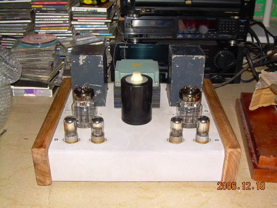 我第一次做的6C33 6sl7+6sn7+6c33 otl电子管胆机