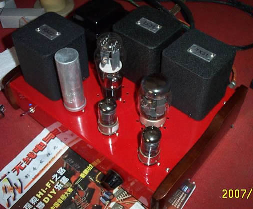 我玩小管6j4(6ca7)+6336(6n18)电子管单端胆机