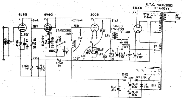 300b电子管胆机线路大全