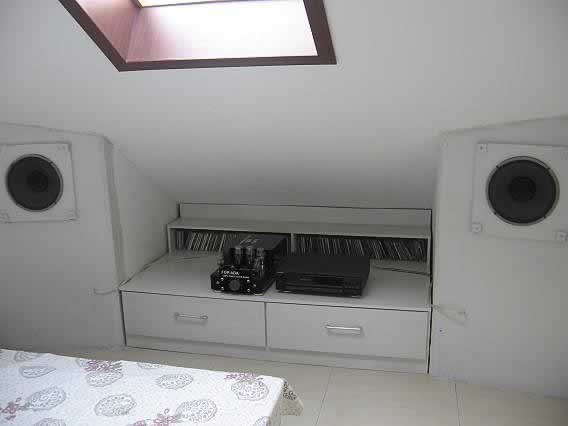 迎5-1,我的视听室正式开工了,准备上大号角音箱