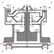 LM317/337的稳压电源电路印制板