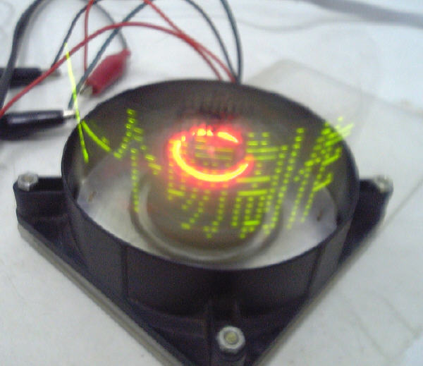 电脑电源风扇制作的旋转LED