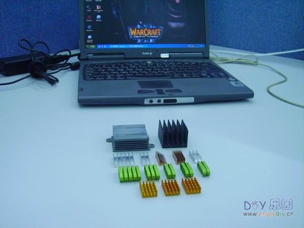 显卡加热管散热片!小弟的处男作!