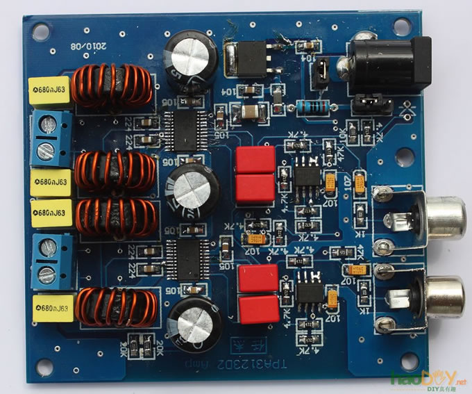 点击放大 用D类功放集成电路TPA3123制作BTL形式放大器