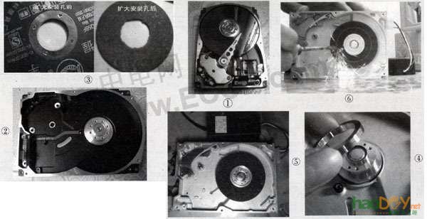 自制砂轮机,坏硬盘发挥余热