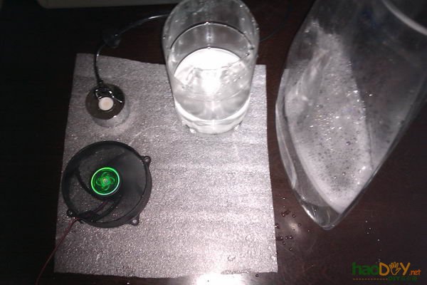 一款自制超声波雾化加湿器