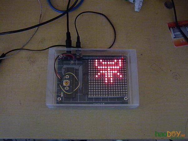 精彩的16*16led动画点阵屏,非常流畅