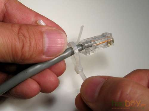 扎线带的妙用,三分钟修复网线水晶头