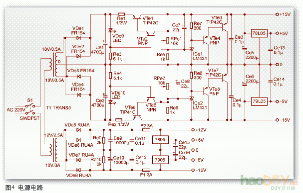 平衡式2.1声道桌面功放的制作