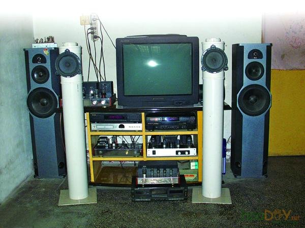 简单易制的另类 全频水管道 音箱