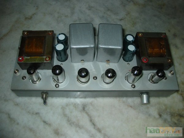 抽空重温胆机:做了台仿古的6N2+6p1电子管单端胆机功放,全套27厂