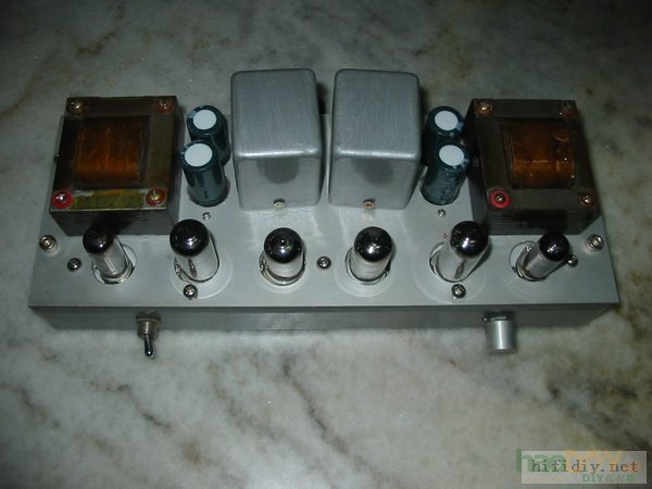 抽空重温胆机:做了台仿古的6N2+6p1电子管单端胆机功放,全套27厂