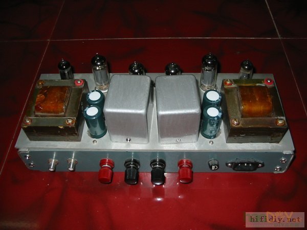 抽空重温胆机:做了台仿古的6N2+6p1电子管单端胆机功放,全套27厂
