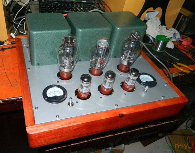 5.jpg 做2012的第一台胆机(6n8p推300B单端)