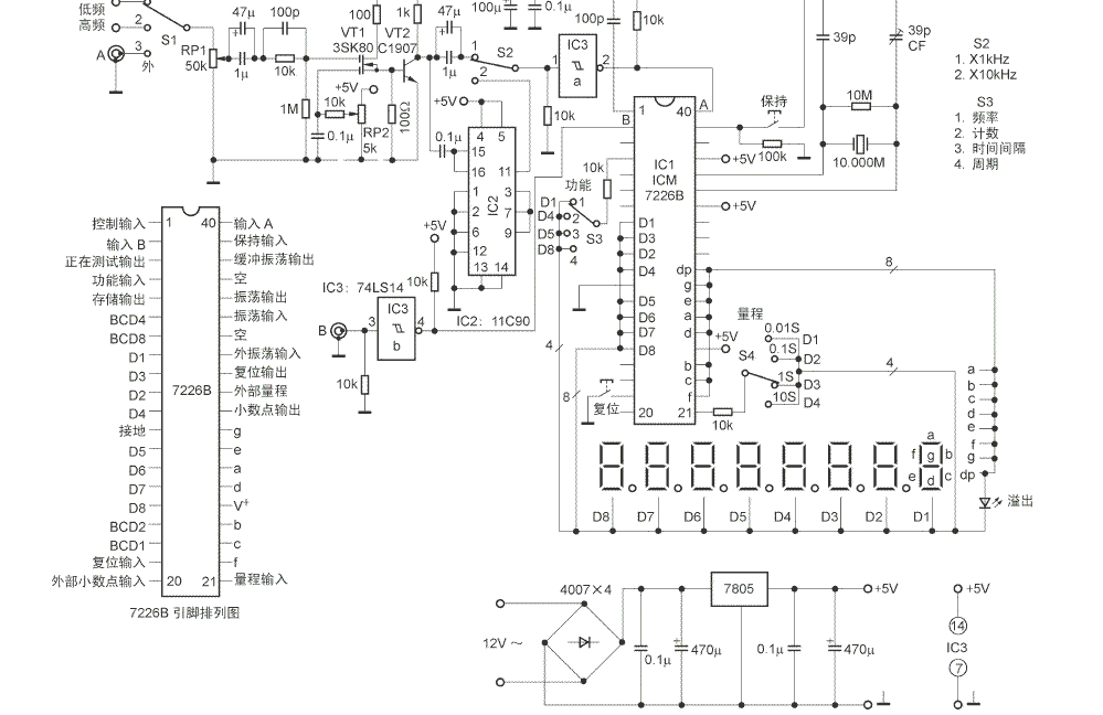 点击放大 自己动手制作多功能的函数扫频信号发生器