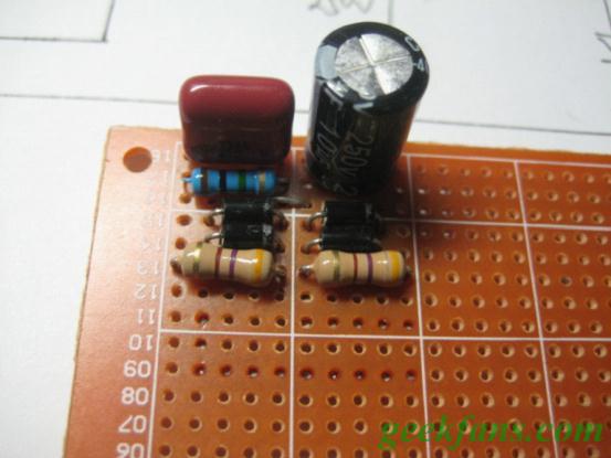 自制220V LED台灯