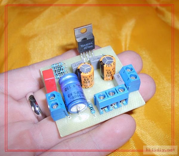 TDA2030A是这个样子的!做法也是这样的哈哈!
