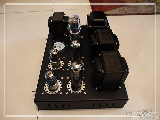 装了一台纯二6sn7推EL34单端胆机听口水歌