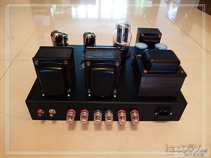 装了一台纯二6sn7推EL34单端胆机听口水歌