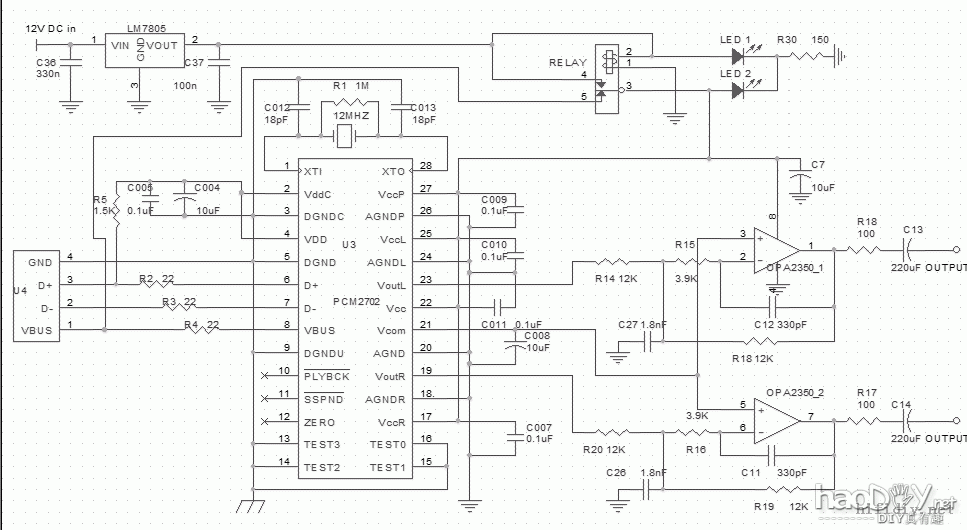 pcm2702 解码DAC - 超迷你的 Alien DAC 製作
