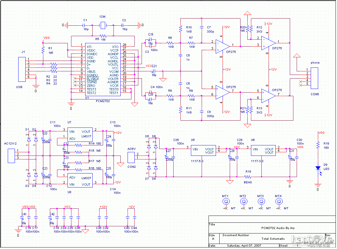 pcm2702 解码DAC - 超迷你的 Alien DAC 製作