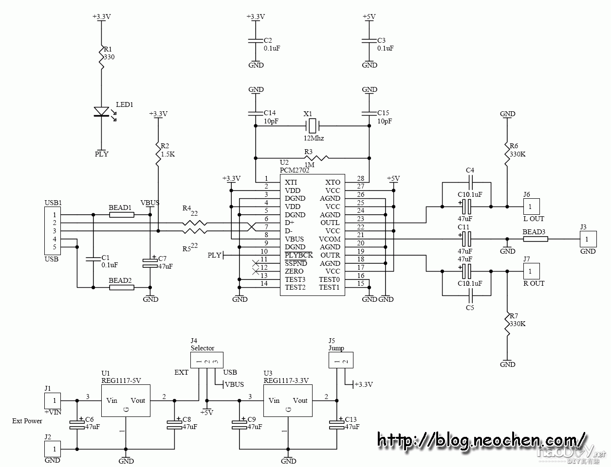pcm2702 解码DAC - NeoMini USBDAC V1.2裝機報告